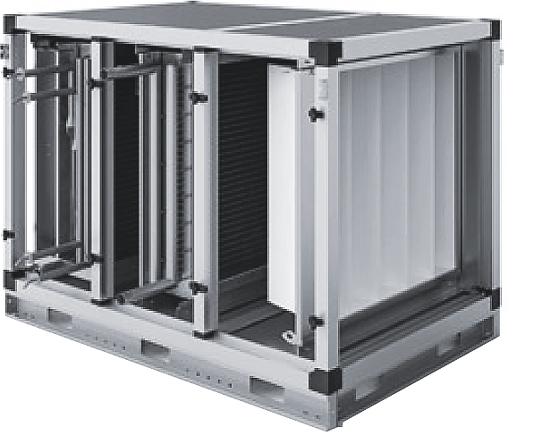 Секция Т4/6 фильтрование EU4/EU5 + водяной нагрев + фреоновое охлаждение