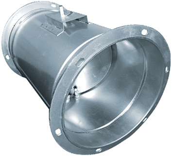 Заслонка круглая унифицированная АЗД 122 / 134